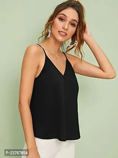 LivingOfStandards Women?s Sleeveless Rib Knitted Cotton Racer Back Tank Tops Crew Neck Crop Tops - Available Sizes-thumb3