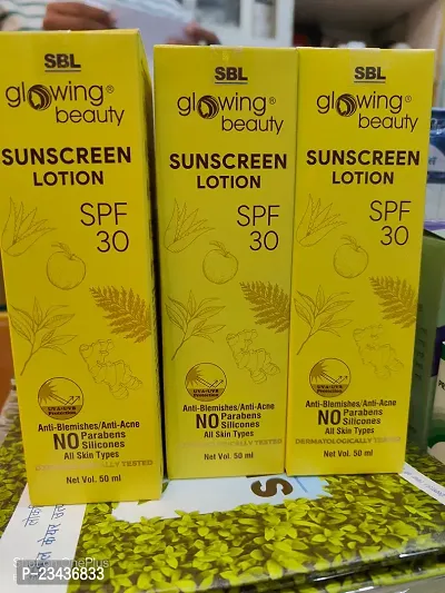 SBL Glowing Beauty Sunscreen Lotion SPF30 (pack of 3)