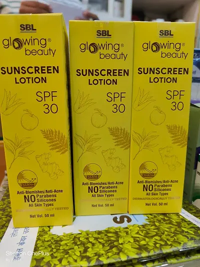 SBL Glowing Beauty Sunscreen Lotion SPF30 (pack of 3)