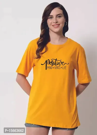 Stylish Fancy Cotton Printed T-Shirts For Women