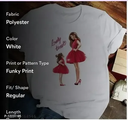 Classic Polyester Printed Tshirt for Women-thumb2