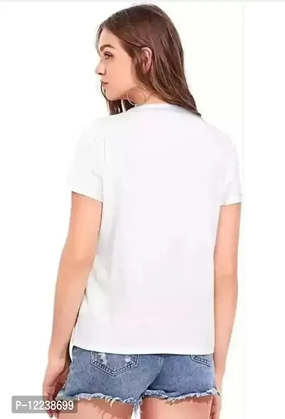 Classic Polyester Printed Tshirt for Women-thumb2