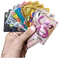 Ancientkart 20 cards Waterproof cards Anime rare PVC plastic cards pokemon cards Golden pokemon cards-thumb2