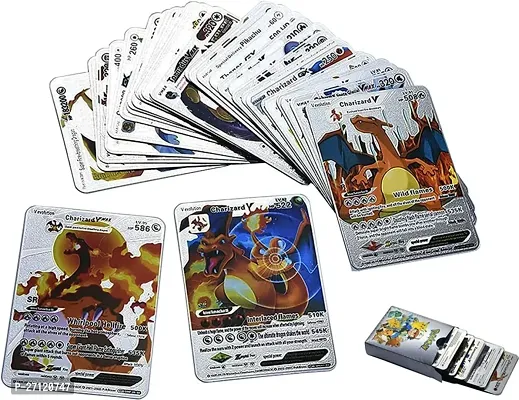 Ancientkart 20 cards Waterproof cards Anime rare PVC plastic cards pokemon cards Golden pokemon cards-thumb4