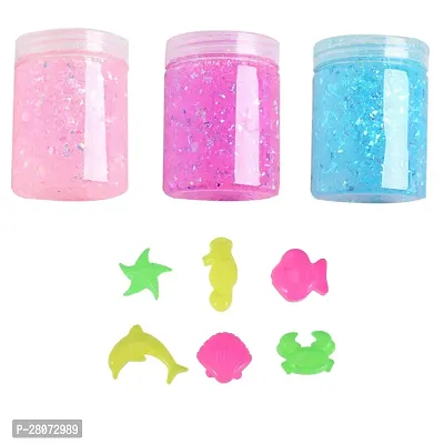 Ancientkart Crystal Slime Clear Slime putty toy galaxy slime stretchy non sticky slime sand dough slime kit unicorn slime fluffy slime cloud slime