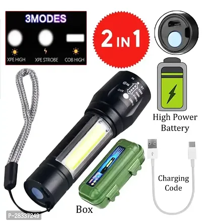 Rechargeable 500 Meter 4 Mode rechargeable battery zoomable Waterproof Torchlight-thumb0