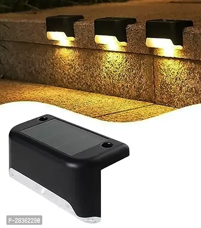 Decorative Solar Panel Step Lights for Outdoor Decks, Railing, Stairs with IP65 Protection (Pack of 2).-thumb5