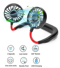 Rechargeable Portable Neck Fan with 3 Speed Modes Battery Operated-thumb4