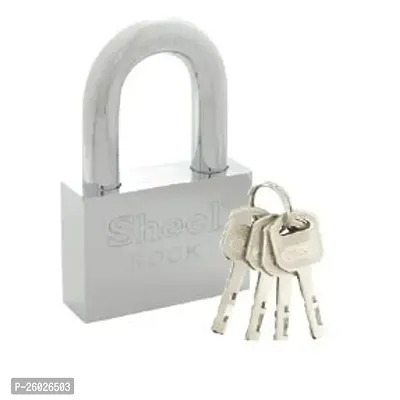 Double Locking Steel Lock With Hardened Shackle And Brass Lever