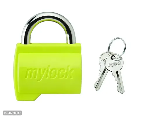 Double Locking Steel Lock With Hardened Shackle And Brass Lever