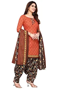 Elegant Cotton Blend Printed Dress Material with Dupatta For Women-thumb1