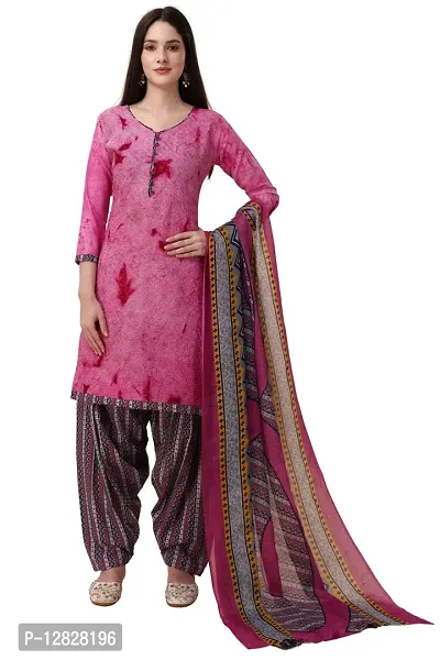 Elegant Cotton Embroidered Dress Material with Dupatta For Women