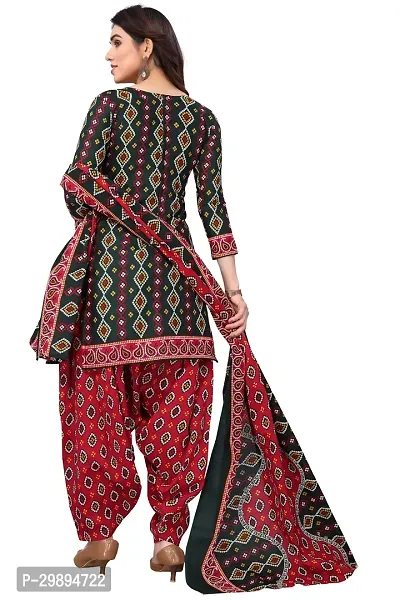 Elegant Cotton Blend Printed Dress Material with Dupatta For Women-thumb2