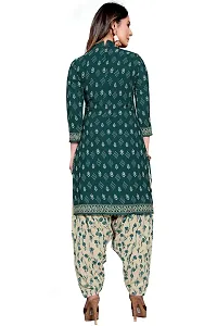 Elegant Cotton Blend Printed Dress Material with Dupatta For Women-thumb2