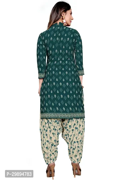 Elegant Cotton Blend Printed Dress Material with Dupatta For Women-thumb3