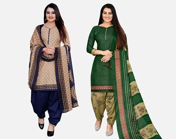 Rajnandini And Unstitched Salwar Suit Material (Combo Of 2)(Joplvsm4005J-Vsm4147)