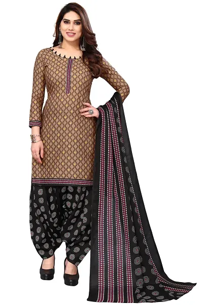 Stylish Crepe Printed Unstitched Suits