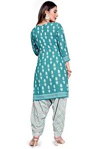 Elegant Cotton Blend Printed Dress Material with Dupatta For Women-thumb2