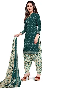 Elegant Cotton Blend Printed Dress Material with Dupatta For Women-thumb1