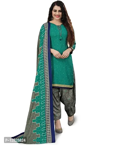 Elegant Cotton Printed Dress Material with Dupatta For Women