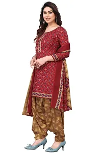 Elegant Cotton Blend Printed Dress Material with Dupatta For Women-thumb2