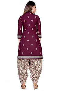 Elegant Cotton Blend Printed Dress Material with Dupatta For Women-thumb2