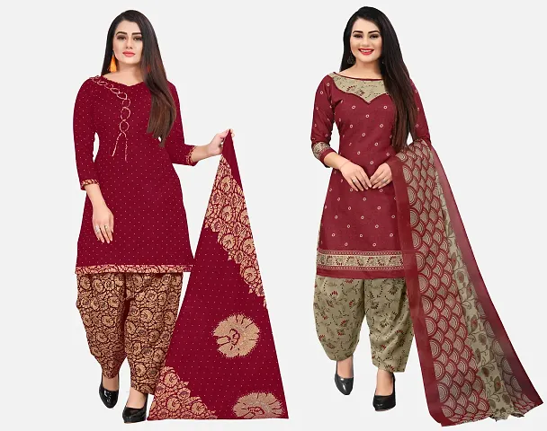 Rajnandini Women And Unstitched Salwar Suit Material (Combo Of 2)