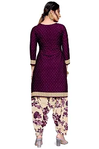 Elegant Cotton Blend Printed Dress Material with Dupatta For Women-thumb2