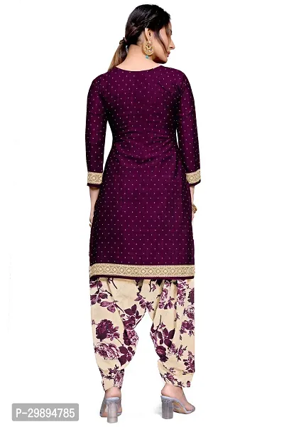 Elegant Cotton Blend Printed Dress Material with Dupatta For Women-thumb3