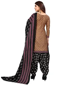 Elegant Cotton Blend Printed Dress Material with Dupatta For Women-thumb2