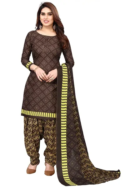 Stylish Cotton Blend Printed Unstitched Suits