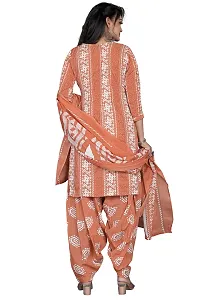 Elegant Cotton Blend Embroidered Dress Material with Dupatta For Women-thumb1