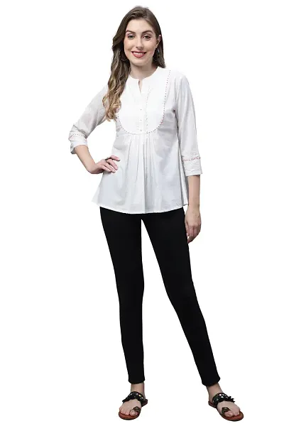 Elegant Pure Solid Top For Women