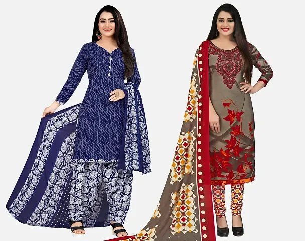 Combo Of 2 Cotton Printed Kurtis