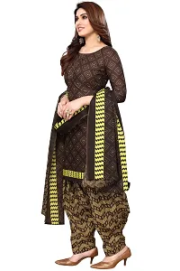 Elegant Cotton Blend Printed Dress Material with Dupatta For Women-thumb1