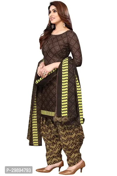 Elegant Cotton Blend Printed Dress Material with Dupatta For Women-thumb2