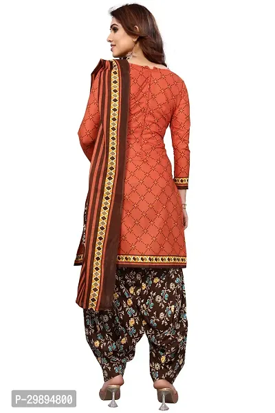 Elegant Cotton Blend Printed Dress Material with Dupatta For Women-thumb3