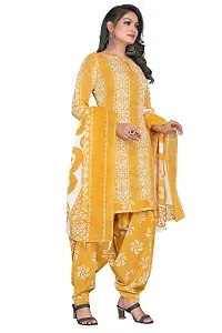 Elegant Cotton Blend Embroidered Dress Material with Dupatta For Women-thumb2