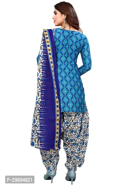 Elegant Cotton Blend Printed Dress Material with Dupatta For Women-thumb3