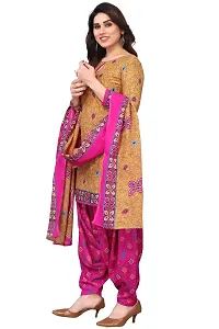 Elegant Cotton Blend Printed Dress Material with Dupatta For Women-thumb2