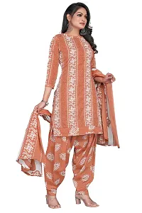 Elegant Cotton Blend Embroidered Dress Material with Dupatta For Women-thumb2