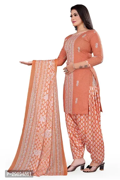 Elegant Cotton Blend Printed Dress Material with Dupatta For Women-thumb2