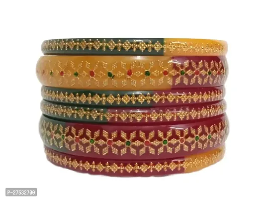 Beautiful  multicolor sip bangle set  for women and girls-thumb0