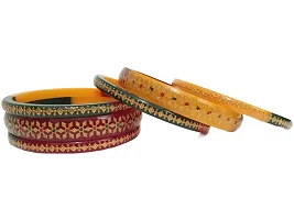 Beautiful  multicolor sip bangle set  for women and girls-thumb2