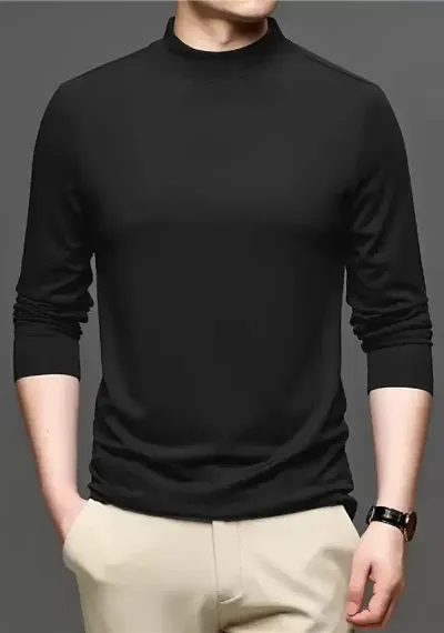 Reliable Solid Round Neck Tees For Men Pack Of 1