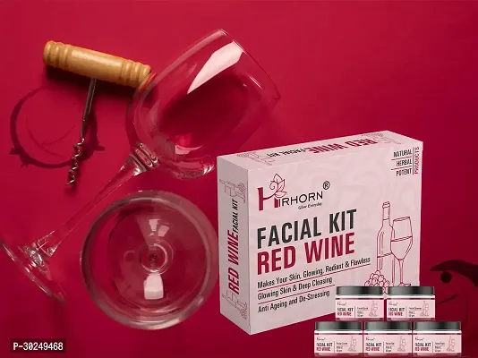 Red Wine Facial Kit For Anti Aging Skin Lightening-thumb0