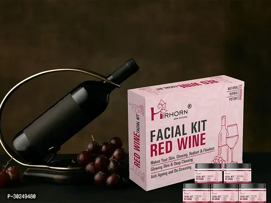 Red Wine Facial Kit For Glowing Skin Deep Cleansing