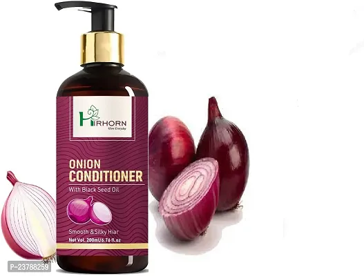 hirhorn Hair Fall Rescue Onion Conditioner |Accelerate Hair growth |Controls Frizz |Hydrates  Nourishes Hair 200 ml (200 ml)-thumb0