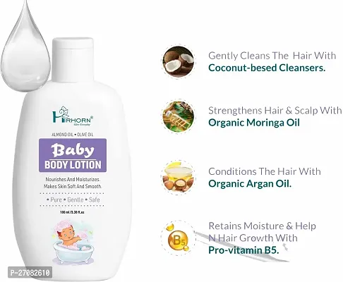 HirHorn Baby Lotion with Milk Cream Face   Body  Moisturizer for Kids