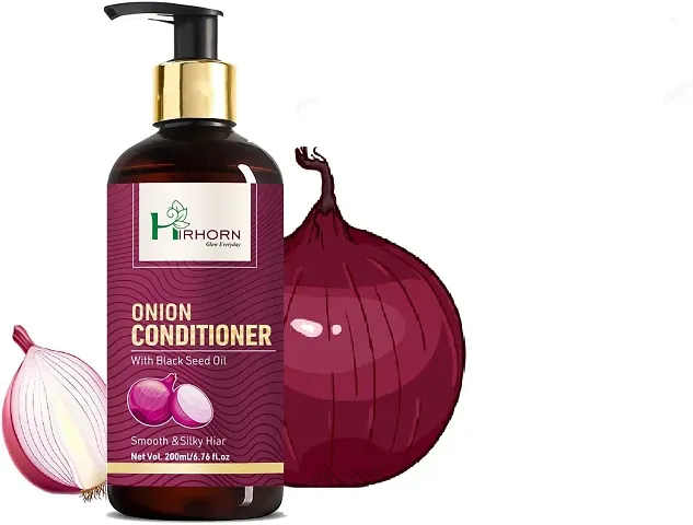 Onion Conditioner With Onion Seed Extract   Pro Vitamin B5  No Parabens  Mineral Oil  Silicones  Color  200ml